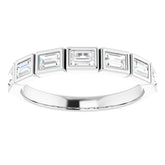 Platinum 1/2 CTW Natural Diamond Anniversary Band
